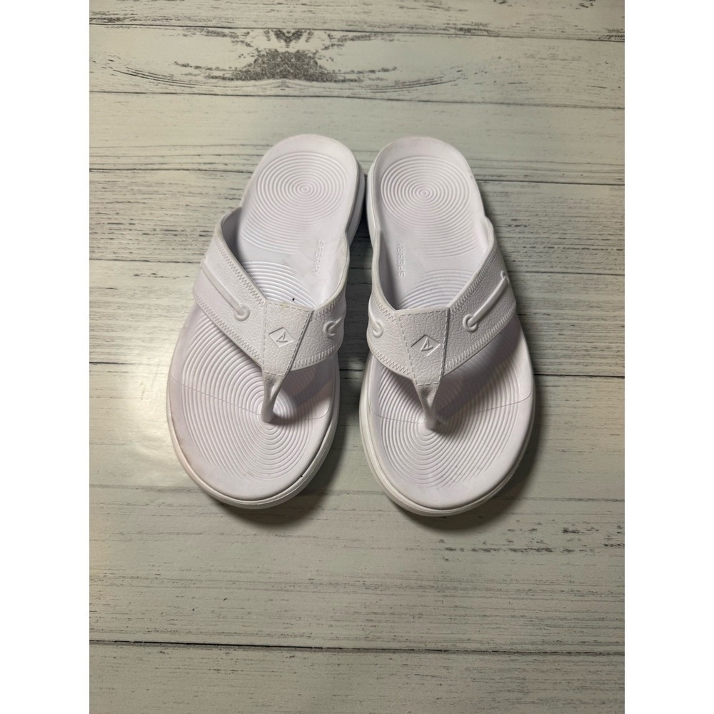 SPERRY Women's Windward Float lightweight Thong Sandal in White size‎ 11